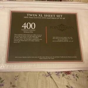 Luxurious 100%Pima Cotton Sheet Set Twin XL 400TC*POINTEHAVEN*